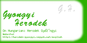 gyongyi herodek business card